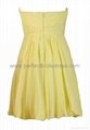 Chiffon Strapless A-Line Short Bridesmaid Dress Wedding Gowns P-3361 2