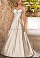 Taffeta Strapless Sweetheart A-Line 2 in 1 Wedding Dress WD-3907 2