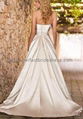 Taffeta Strapless Sweetheart A-Line 2 in 1 Wedding Dress WD-3907 3