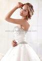 Organza Strapless Ball Gown Simple Wedding Dress Bridal Gown WAAWD003 3