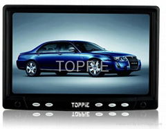 Toppie 7 inches VGA headrest car TFT-LCD monitor with car TV for car PC or GPS  