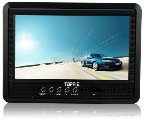 Toppie 7 Inches Headrest / Desktop Car TFT-LCD Monitor/Television