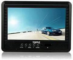 Toppie 7 Inches Headrest / Desktop Car TFT-LCD Monitor/Television