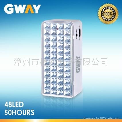 LED Emergency Light with 48-piece LEDs, Transformer Charging,6V4AH Battery