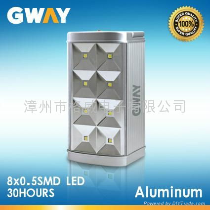 LED Camping Lantern with 8-piece 0.5W SMD LED Emergency Light