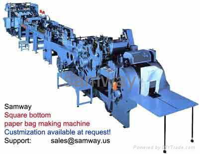 Paper bag machine samway shopping bag SOS