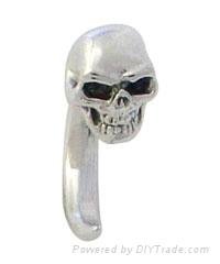 skull navel ring 2
