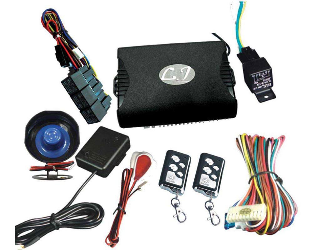one car alarm system with engine start