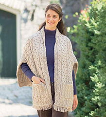 jacquard poncho