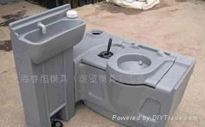 portable toilet moving toilet waste tank mould OEM