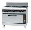 5-burner gas range with oven