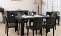 Leather modern dinning room furniture set  1