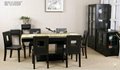 Leather modern dinning room furniture set  3