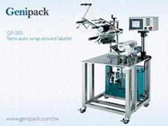 Semi-auto wrap-around labeler