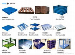 Storage wire mesh pallet container