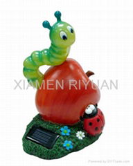 Polyresin solar garden decoration light 0110300501