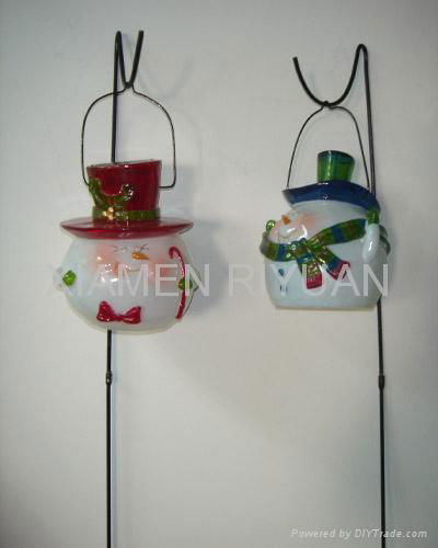 Christmas Solar Garden light with metal stand