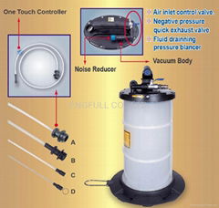 6L PNEUMATIC / MANUAL OPERATION FLUID EXTRACTOR 