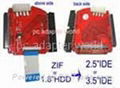 ZIF/1.8"IDE to 2.5"/3.5"IDE adapter