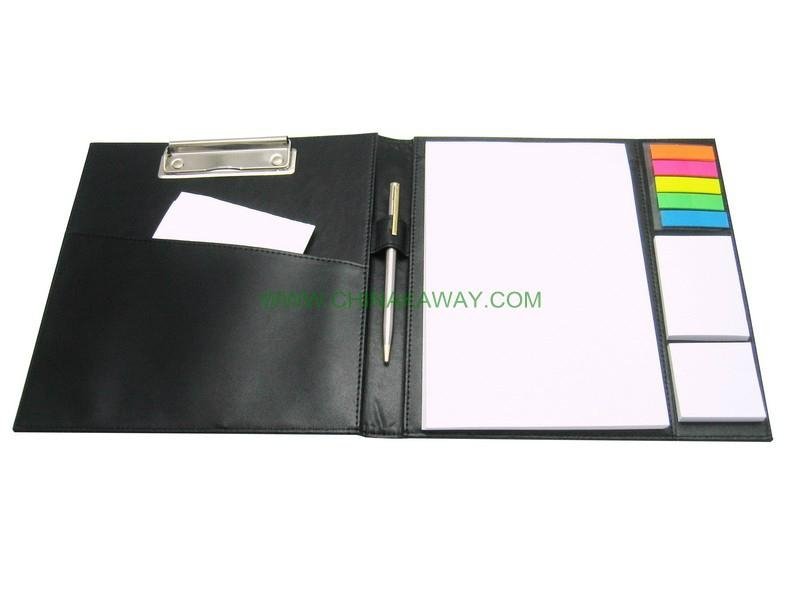 PU file organizer set with sticky notes ,3036   2