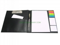 PU file organizer set with sticky notes ,3036   2