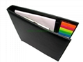 PU file organizer set with sticky notes ,3036   3