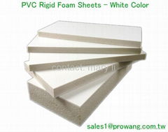 PVC Rigid Foam Sheets - White Color