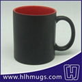 11oz Color Changing Mugs - inner maroon