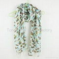 2011 Newest scarf (100% cotton )(JF11-007) 1