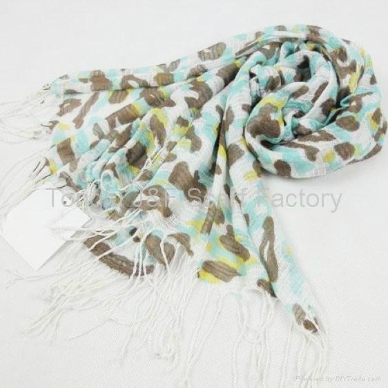 2011 Newest scarf (100% cotton )(JF11-007) 3
