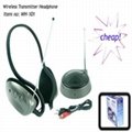 Wireless transmitter headphone