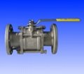3pc ball valve,flange 1