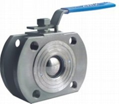 WAFER THIN TYPE FLANGED BALL VALVE