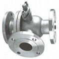 TEE BALL VALVE WITH FLANGE