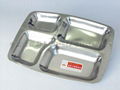 Large six-frame fast food tray 2