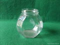  glass bear jar with lug-lid 2