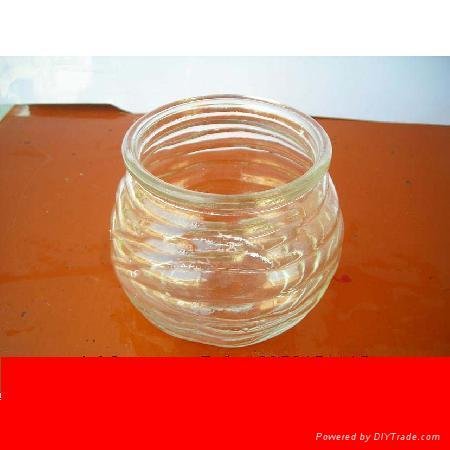 Glass wax candlestick  4