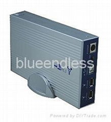 3.5" combo external HDD enclosure case usb 2.0 1394