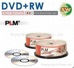 Blank DVD+RW disc