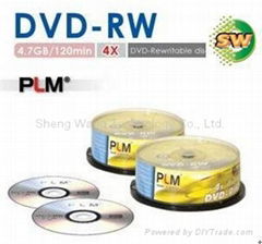 Blank DVD-RW disc