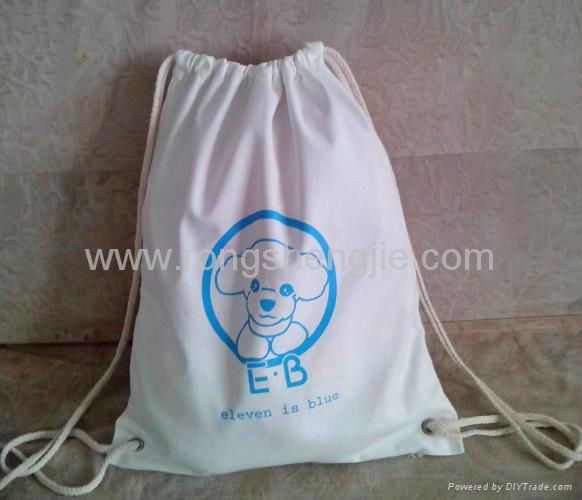 Canvas drawstring backpack