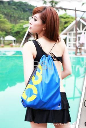 Swimming bag, beach drawstring bag