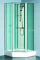 Tempered Glass with White profiles shower enclosure 4