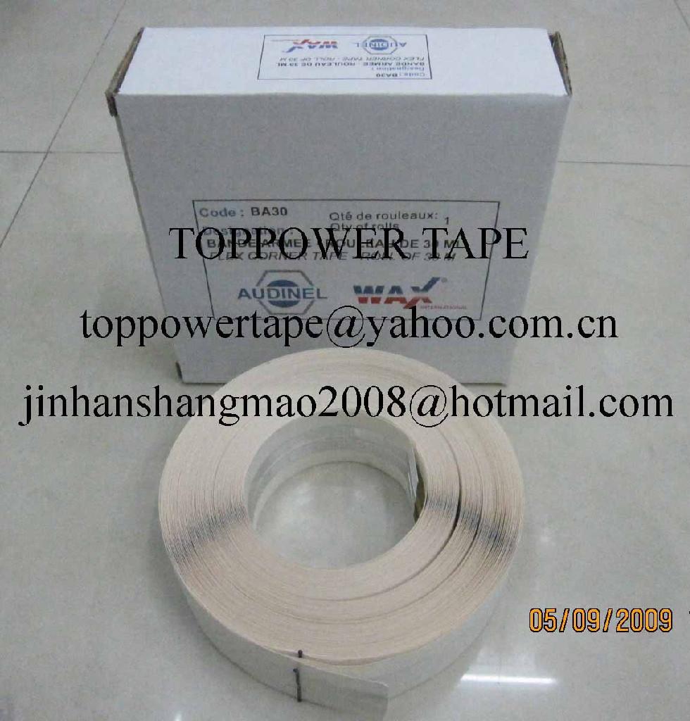 Flexible metal corner tape