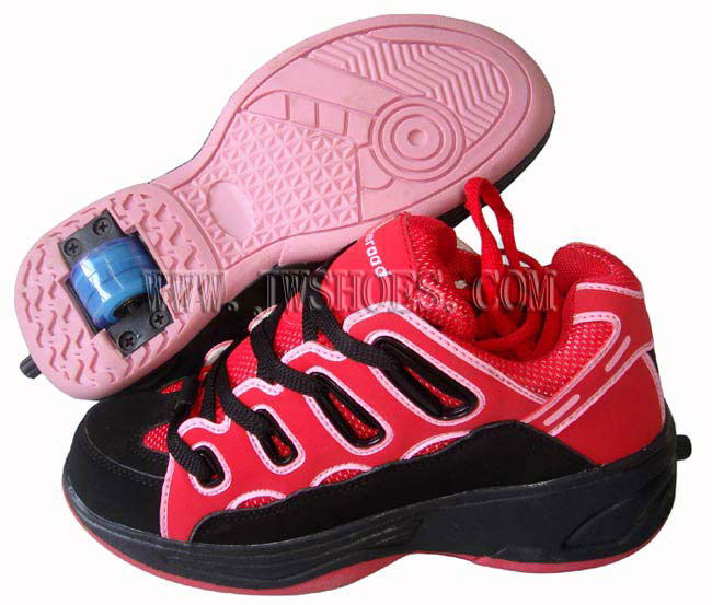 One Wheel Retractable Roller Shoes (JW5052) 1