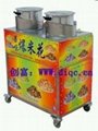 生产彩色果味双锅炒冰机(免费赠