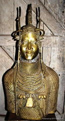 Oba of Benin in Costume Bust