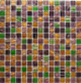 Glass mosaic (Gold line blends) 4