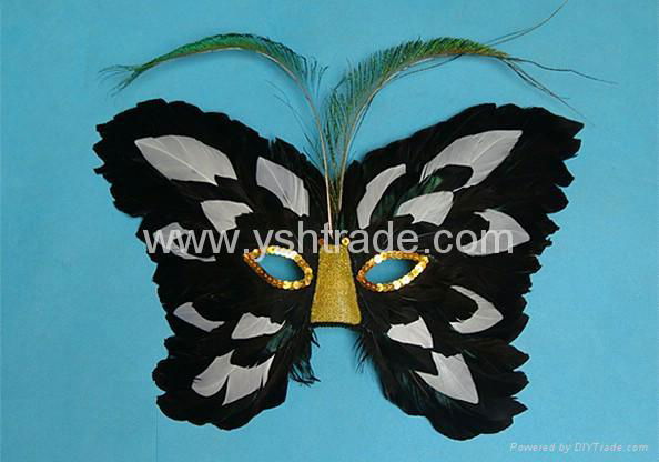 feather mask