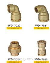 brass pipe fitting (WD-7022) 2